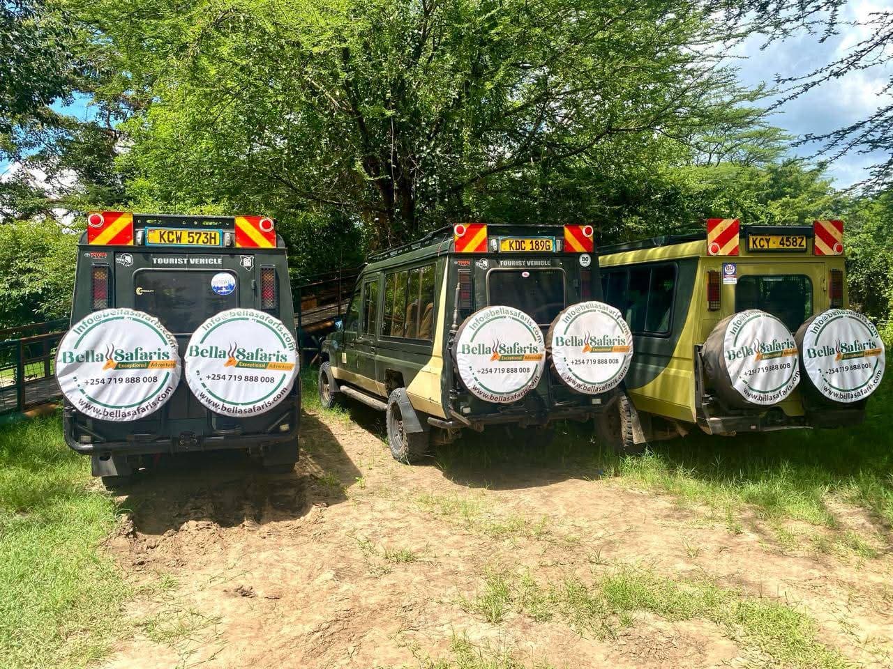 Bella Safaris safari vehicles